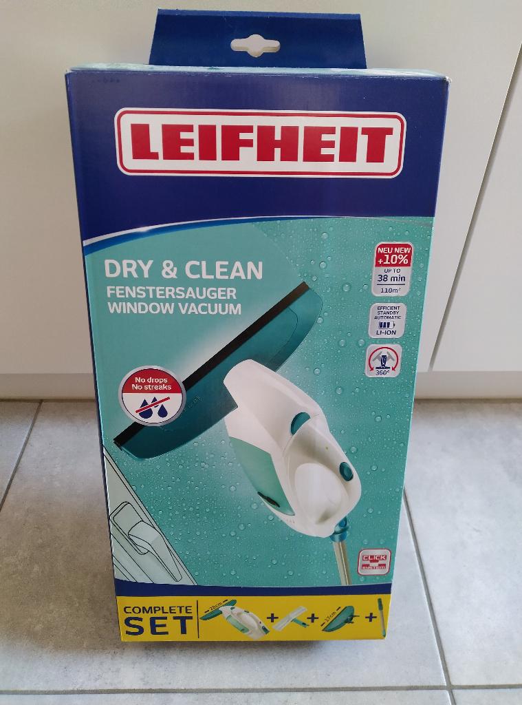 Leifheit Dry & Clean raamzuiger met steel, Ophalen of Verzenden, Raamwisser of Trekker