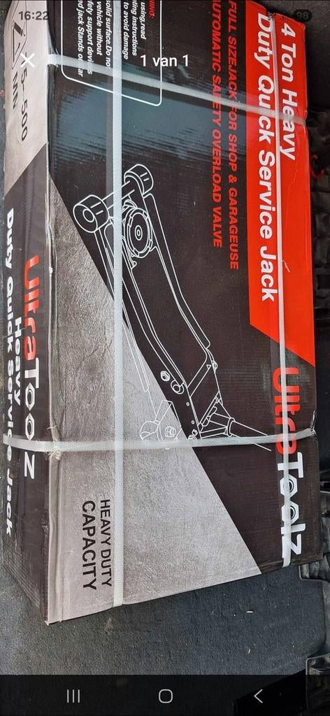 Autokrik 4ton nieuw, Ophalen