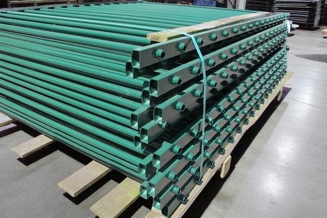 Promo! ca 34,50 meter nieuw spijlenhekwerk groen, Ophalen, Nieuw, Spijlenhekwerk