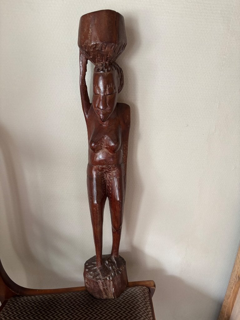 Houten beeld, Enlèvement ou Envoi, Statue