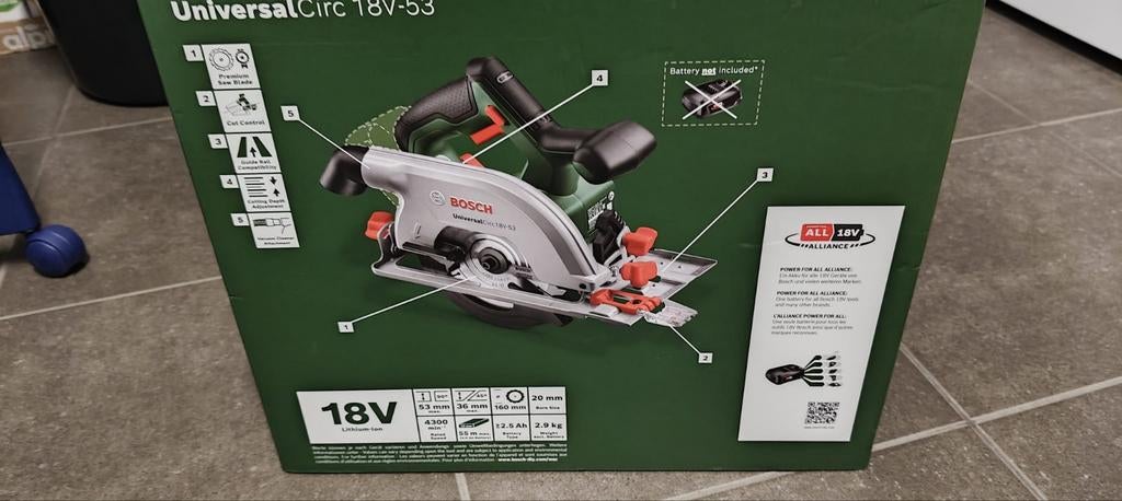Bosch - universalCirc 18V-53, Ophalen