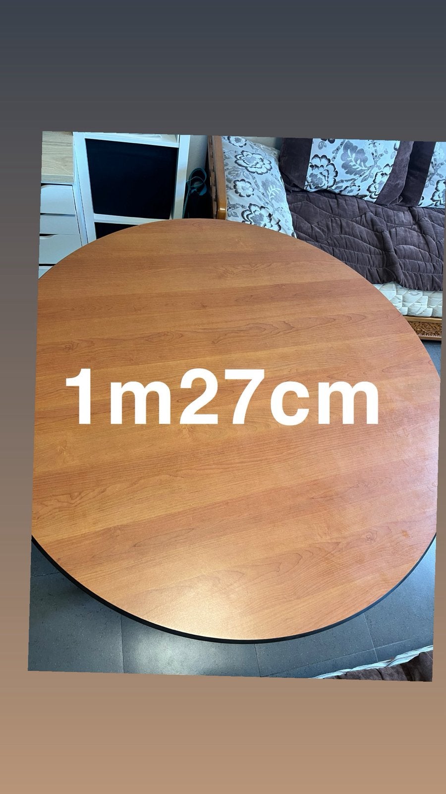 Luxe design ronde eettafel Ø 127 cm – projectkwaliteit, Huis en Inrichting, Ophalen, Zo goed als nieuw, Rond