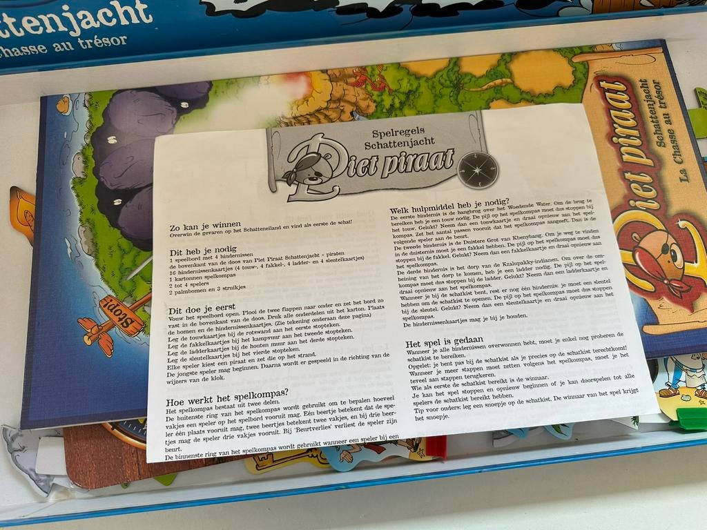 Bordspel piet piraat, Hobby en Vrije tijd, Ophalen, Zo goed als nieuw