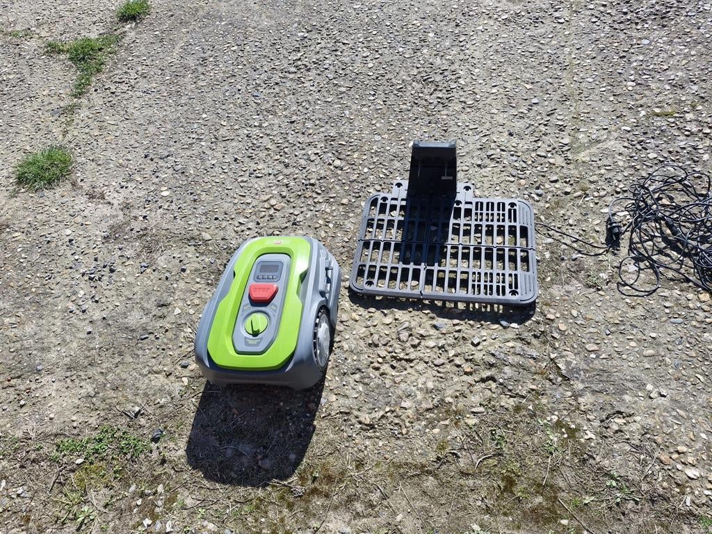 Gras robot, Ophalen