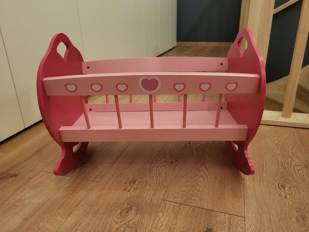 Houten poppenbed, Kinderen en Baby's, Ophalen, Gebruikt, Overige typen