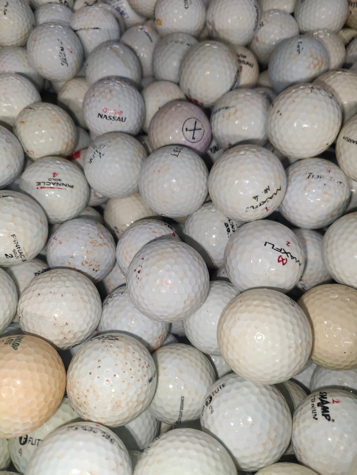 gebruikte golfballen mix 100 stuks, Enlèvement ou Envoi