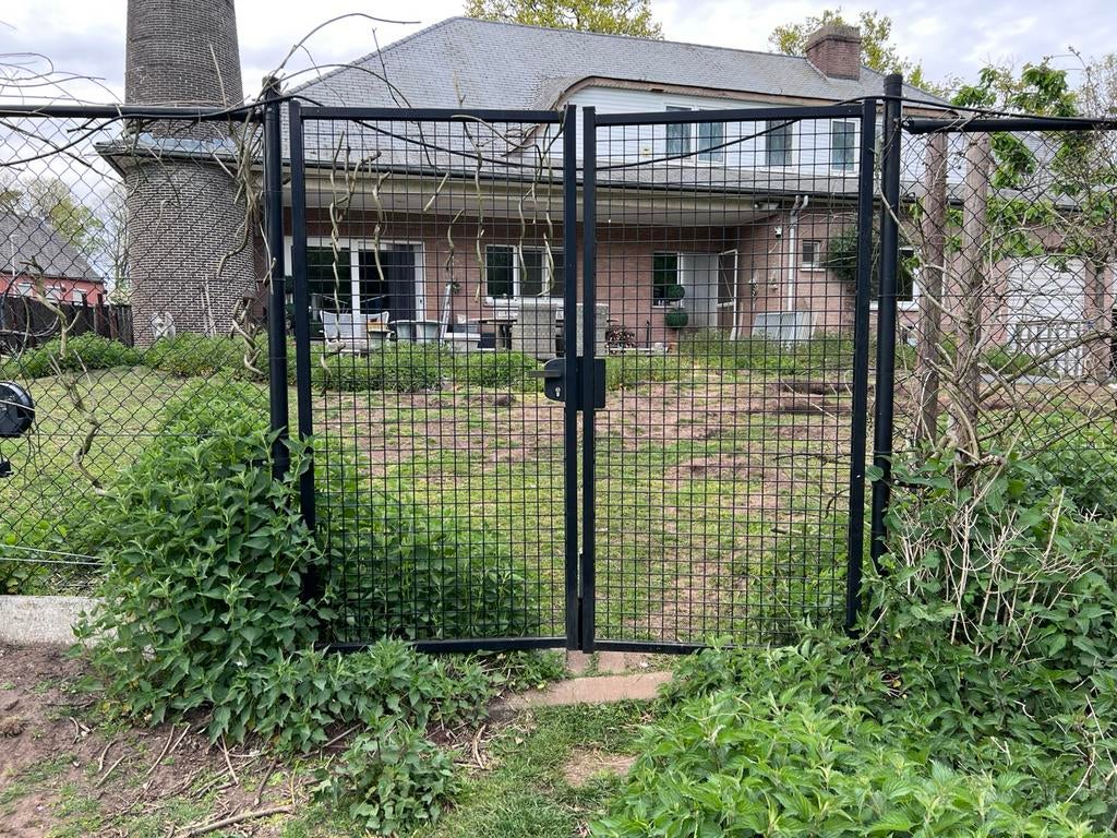 Tuinhek poort metaal / Tuinpoort metaal, Tuin en Terras, Tuinpoorten, Ophalen, Gebruikt, Staal, 150 tot 200 cm
