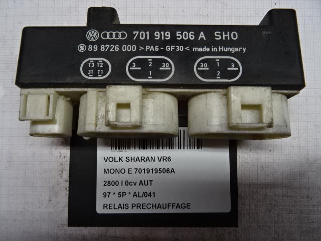 RELAIS BOUGIE PRECHAUFFAGE Sharan (7M8 / M9 / M6), Utilisé, Volkswagen
