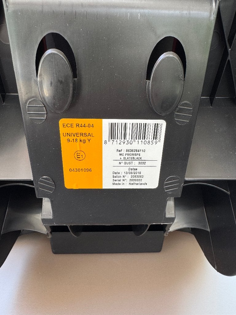 Autozitje, Ophalen, Autogordel of Isofix, Afneembare rugleuning, 9 t/m 18 kg