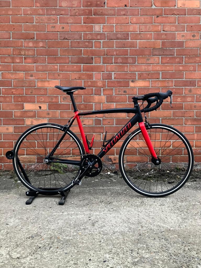 Specialized Langster Piste Fiets/fixie/fixed gear/baanfiets, Ophalen, Velgrem, Aluminium, Zo goed als nieuw