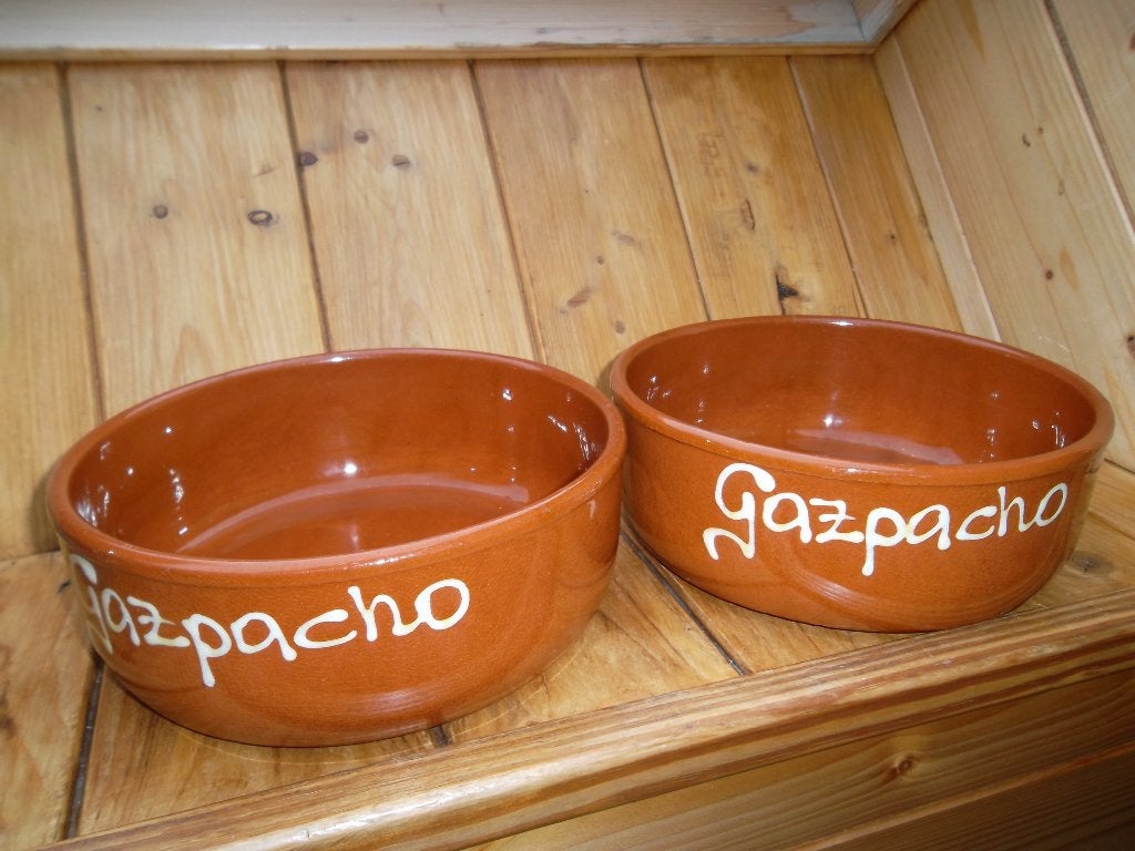2 kommen Gazpacho, Ophalen of Verzenden, Nieuw, Aardewerk, Kom(men)