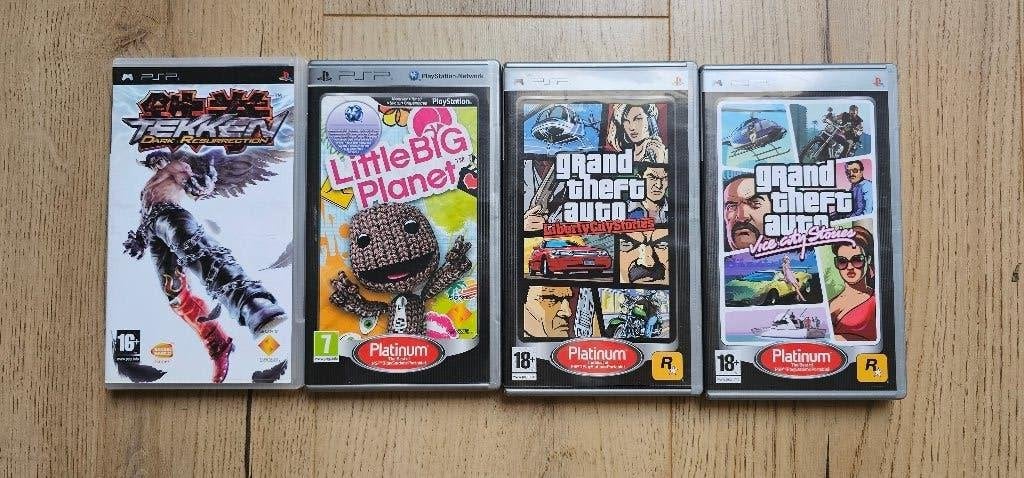 Mooie partij van 4 PSP Actie Games (Lot) — 100% CIB, Ophalen of Verzenden, Gebruikt, PSP