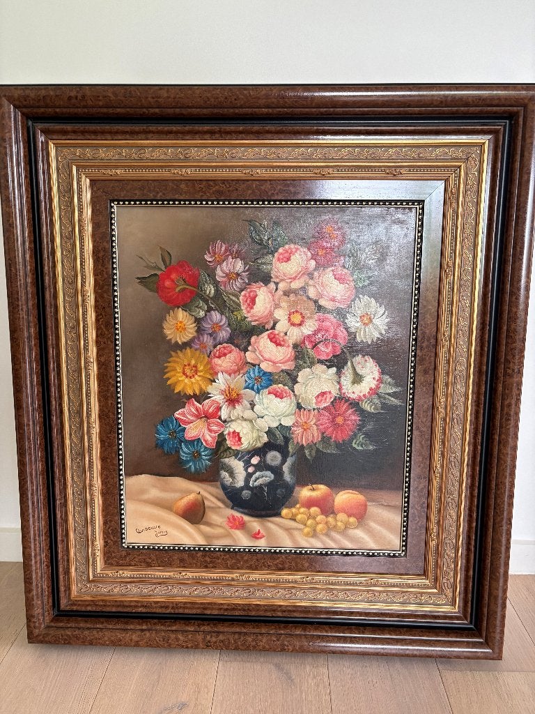 Schilderij Quidousse, Enlèvement, Classique, Encadré, Fleurs