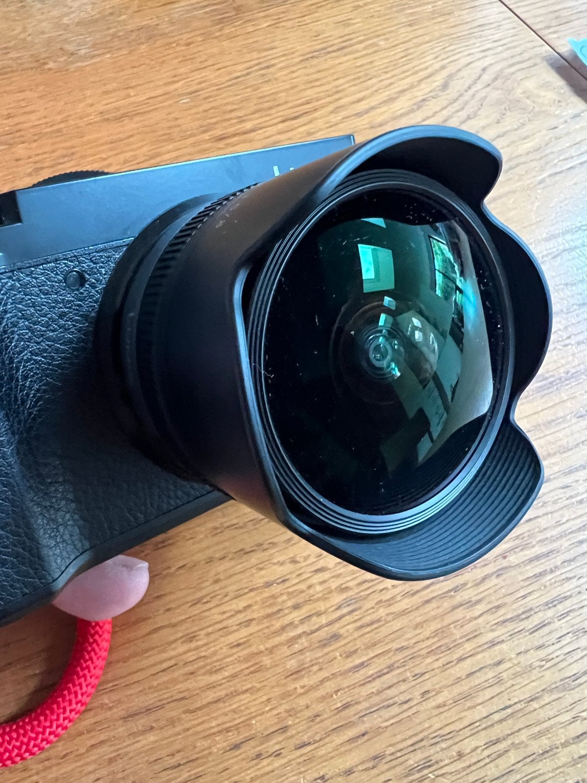 Lumix 8 mm fisheye-lens, Ophalen of Verzenden, Zo goed als nieuw
