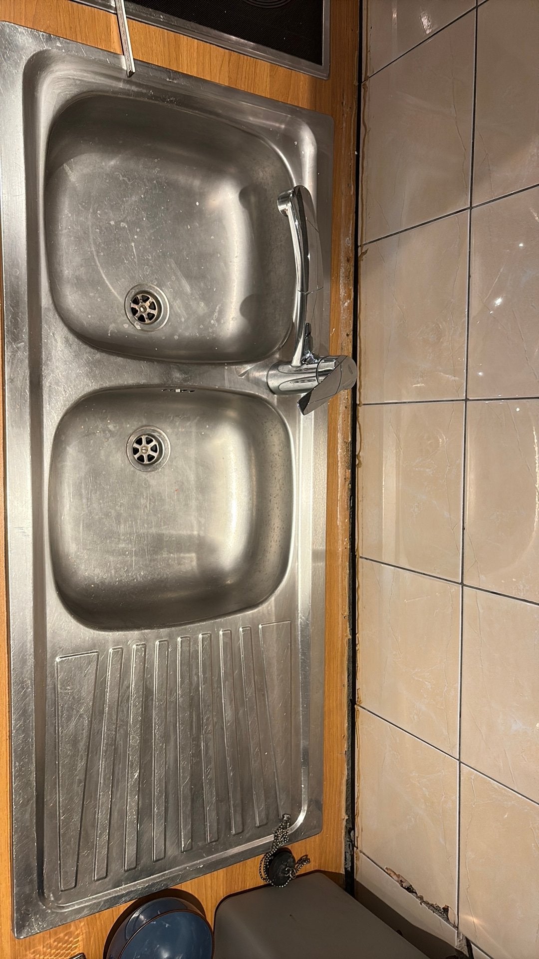 Spoelbak inbouw keuken, Huis en Inrichting, Ophalen, Gebruikt, 100 tot 150 cm, 50 tot 100 cm
