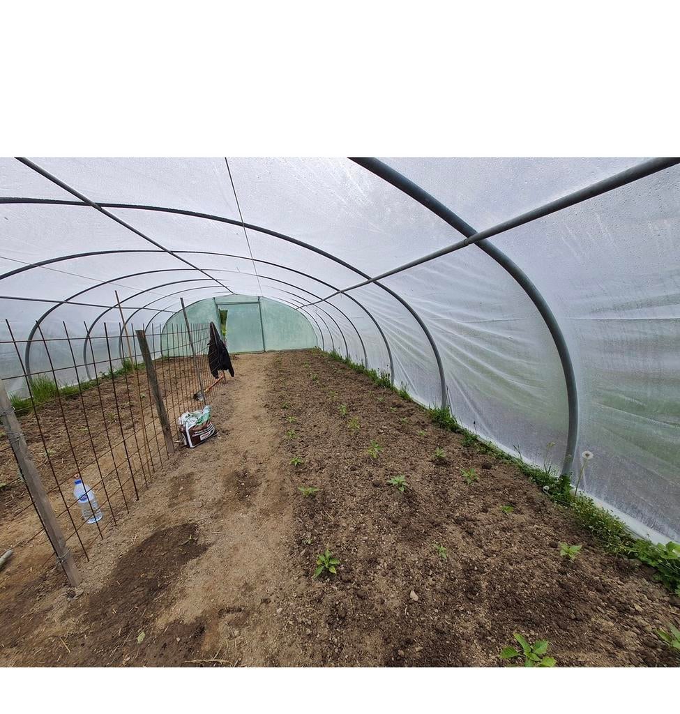 A vendre grande serre tunnel de marque Filclair, Tuin en Terras, Kassen, Ophalen, Folie, Zo goed als nieuw, Kweekkas