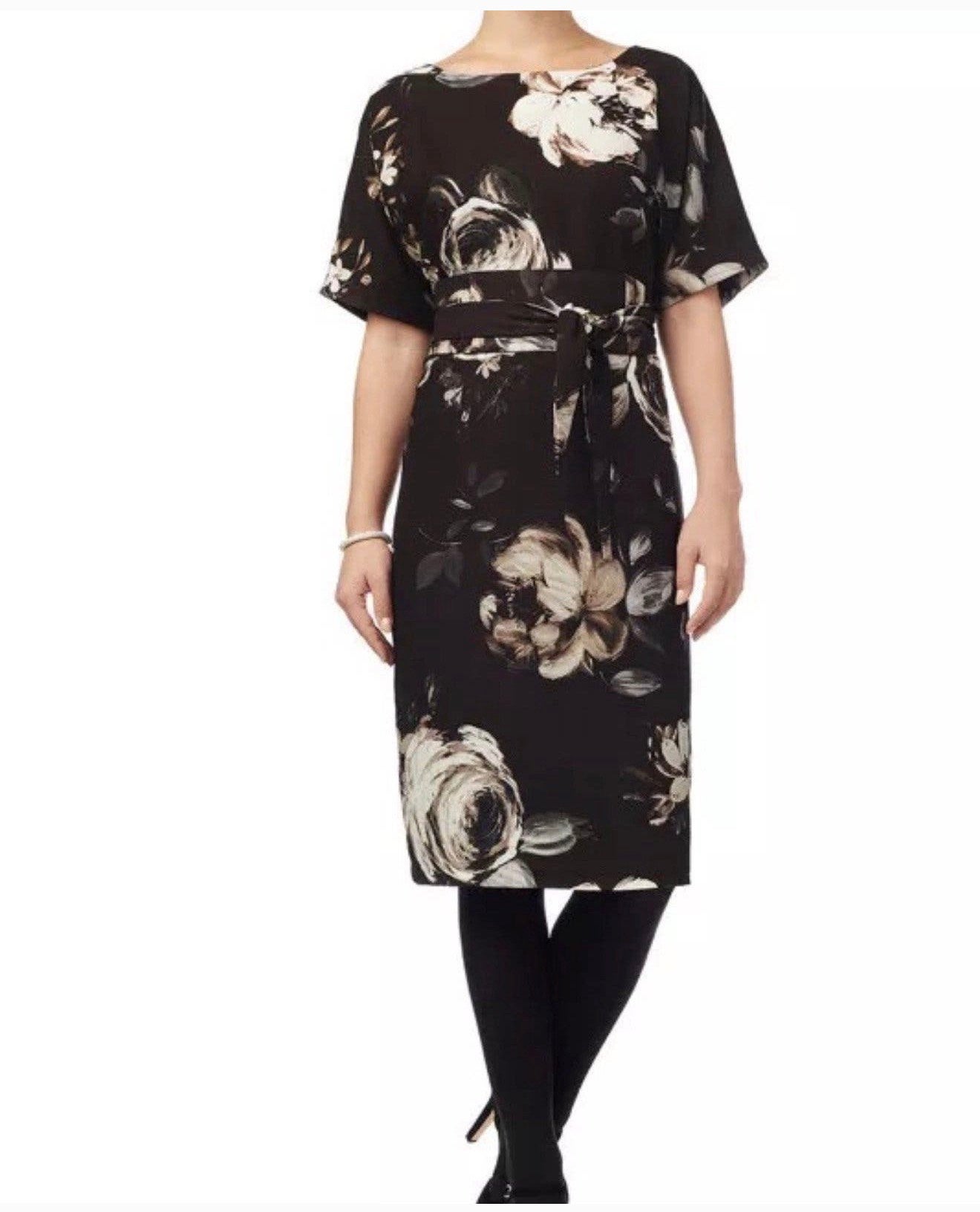 PHASE EIGHT Joanie Floral Dress - XL jurk met bloemen dress, Meerkleurig, Maat 46/48 (XL) of groter, Ophalen of Verzenden, Zo goed als nieuw