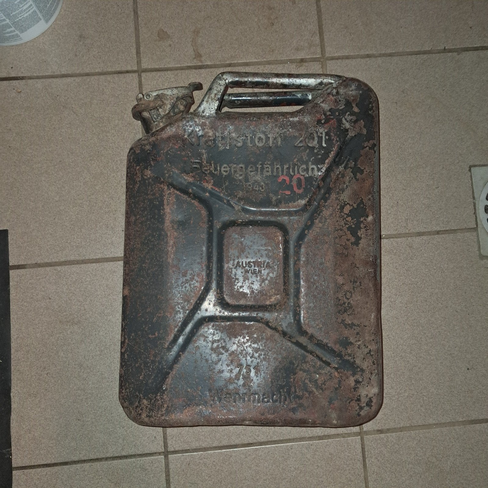 jerrican allemande ww2 de 43, Collections, Enlèvement ou Envoi