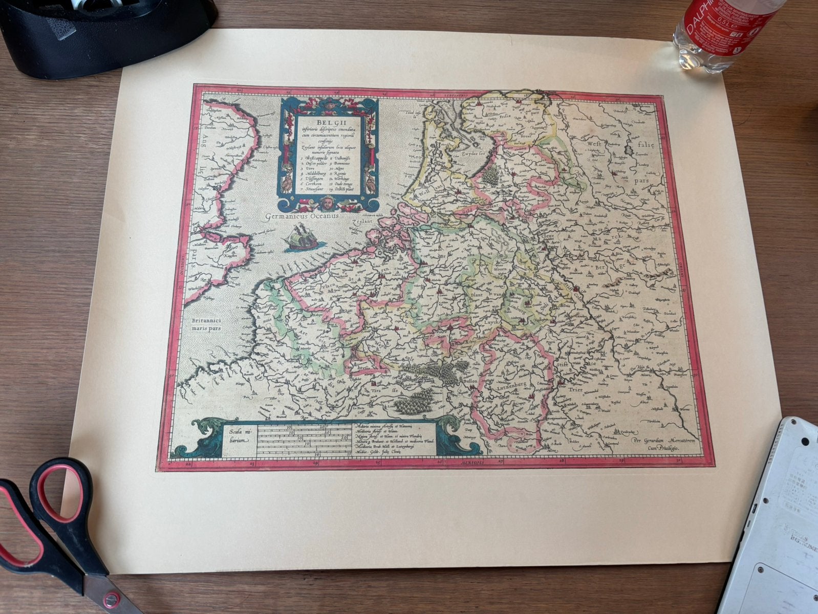 Oude kaart, Livres, Atlas & Cartes géographiques, Enlèvement ou Envoi, Utilisé, Belgique, Carte géographique