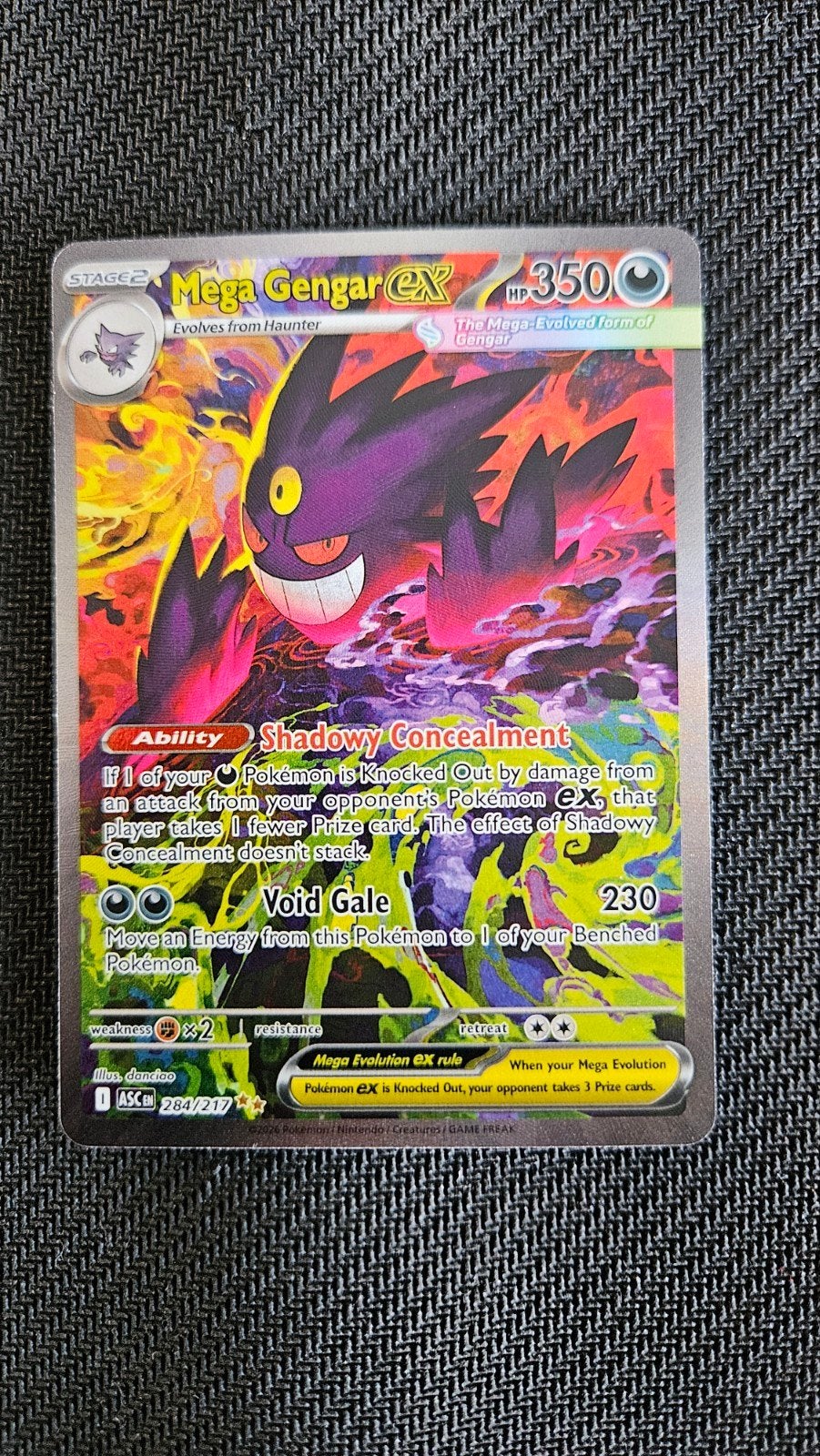 Carte Pokémon Mega Gengar EX Full 284/217 Héros Ascensionnés, Hobby & Loisirs créatifs, Enlèvement ou Envoi