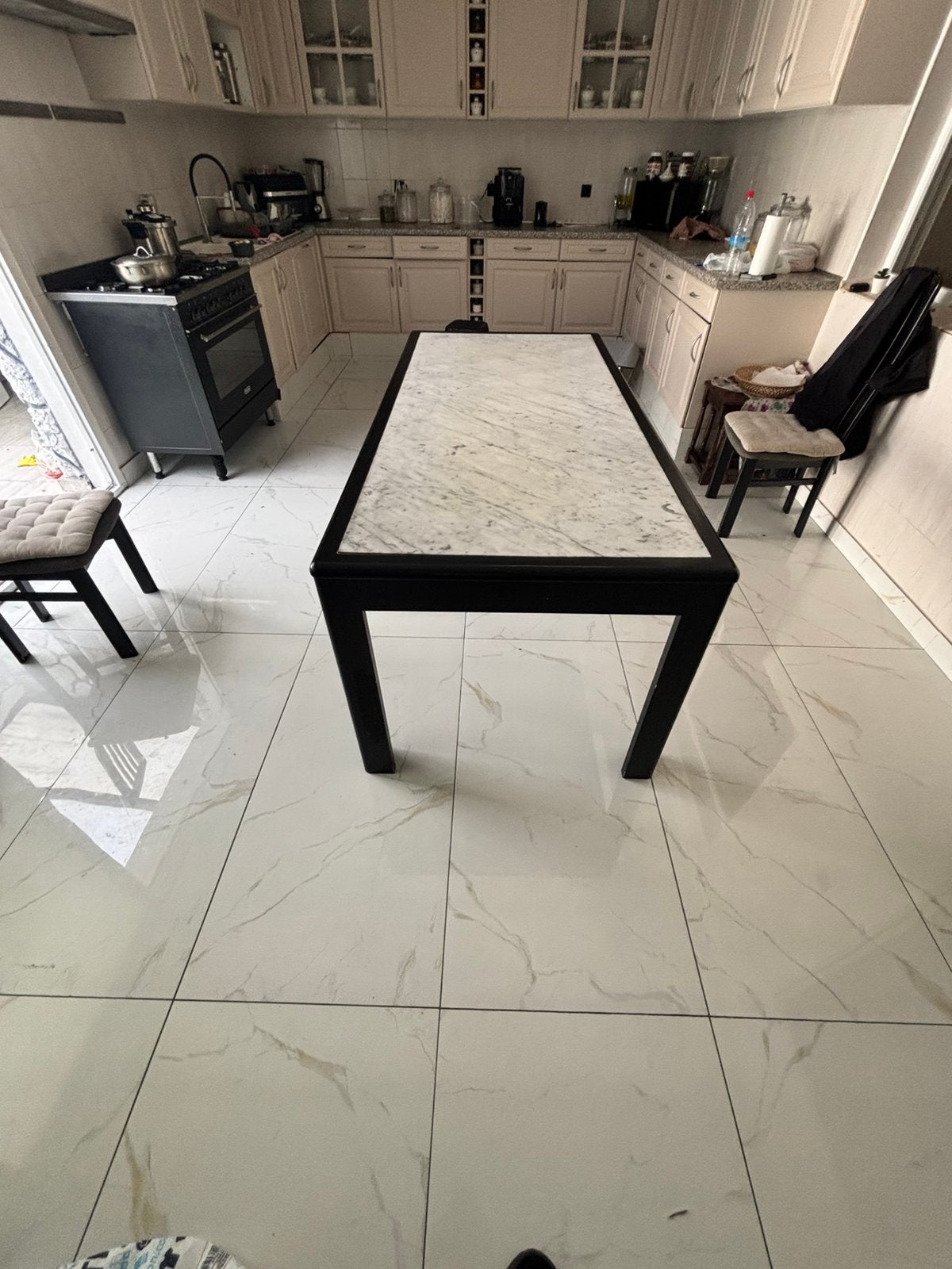 Eettafel, Ophalen, Overige materialen, 50 tot 100 cm, Zo goed als nieuw