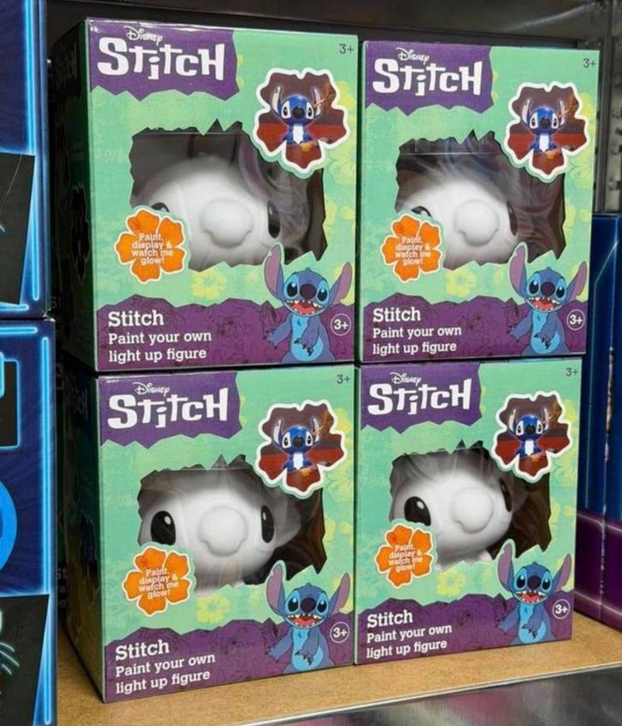 Disney - Ensemble de peinture à la lampe Stitch Paint Light, Enlèvement ou Envoi, Neuf, Statue ou Figurine