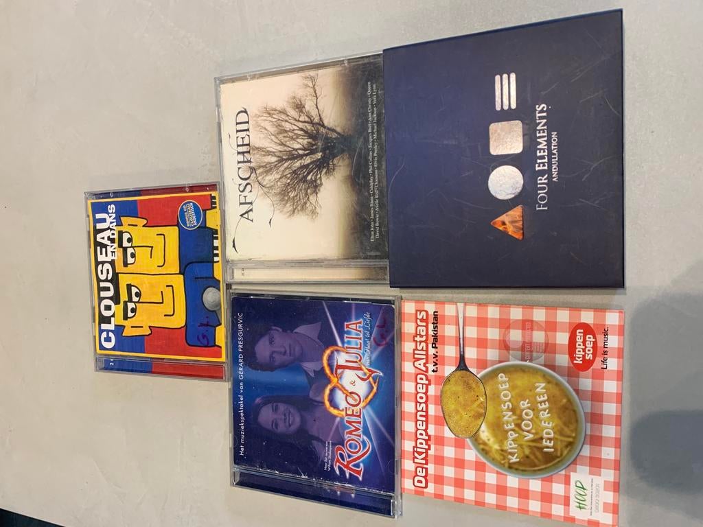 5 cd’s Clouseau - Romeo & julia - afscheid - andullation, Cd's en Dvd's, Ophalen of Verzenden