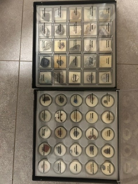 Prachtige complete edelstenen- en mineralenverzameling, Handtassen en Accessoires, Ophalen of Verzenden, Zo goed als nieuw