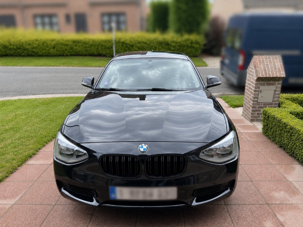 BMW 1 Reeks (2014) – nette en goed onderhouden wagen, Auto's, Zwart, Traction-control, Zwart, Particulier