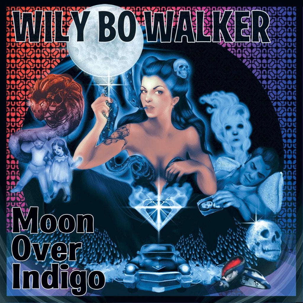 SALE->CD WILY BO WALKER - Moon over Indigo, CD & DVD, Envoi, Blues