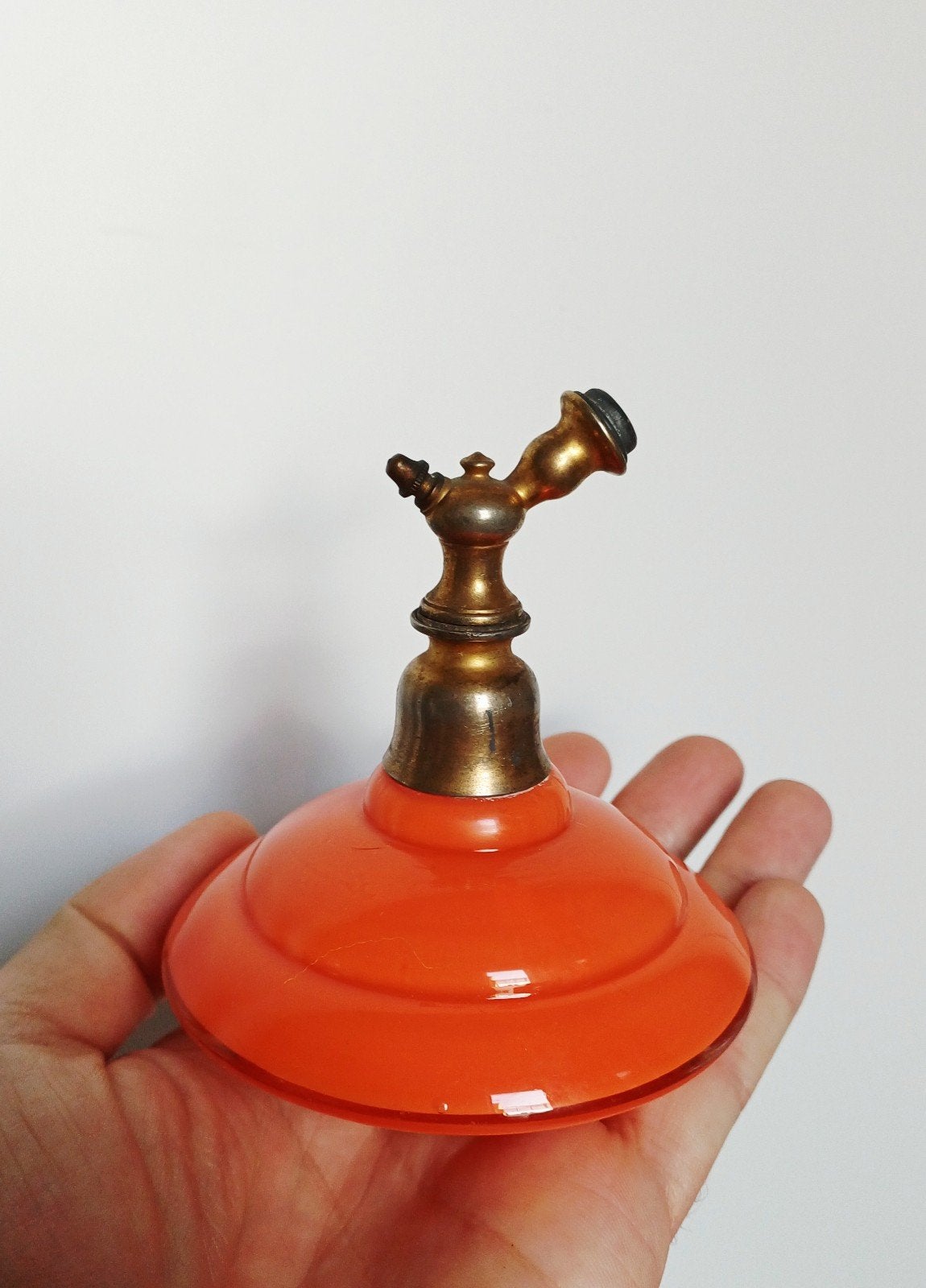 bouteille de parfum orange antique, Collections, Parfums, Enlèvement ou Envoi