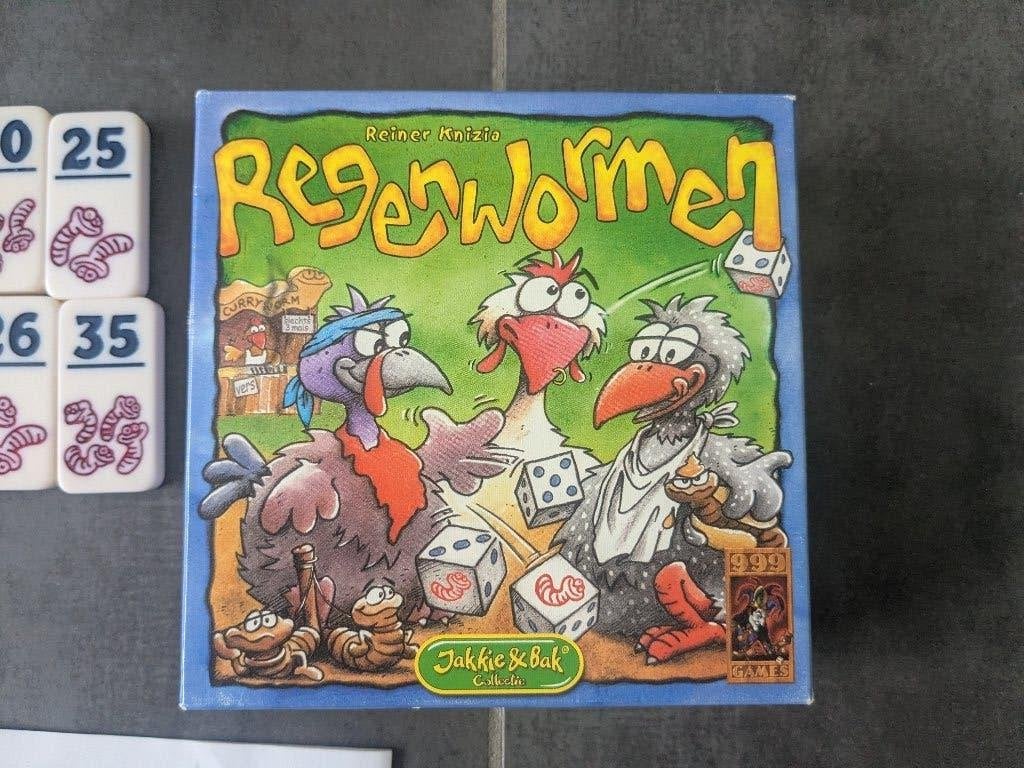 Speelgoed - spel regenwormen - 999 games, Hobby en Vrije tijd, Ophalen of Verzenden, Zo goed als nieuw, 999 games
