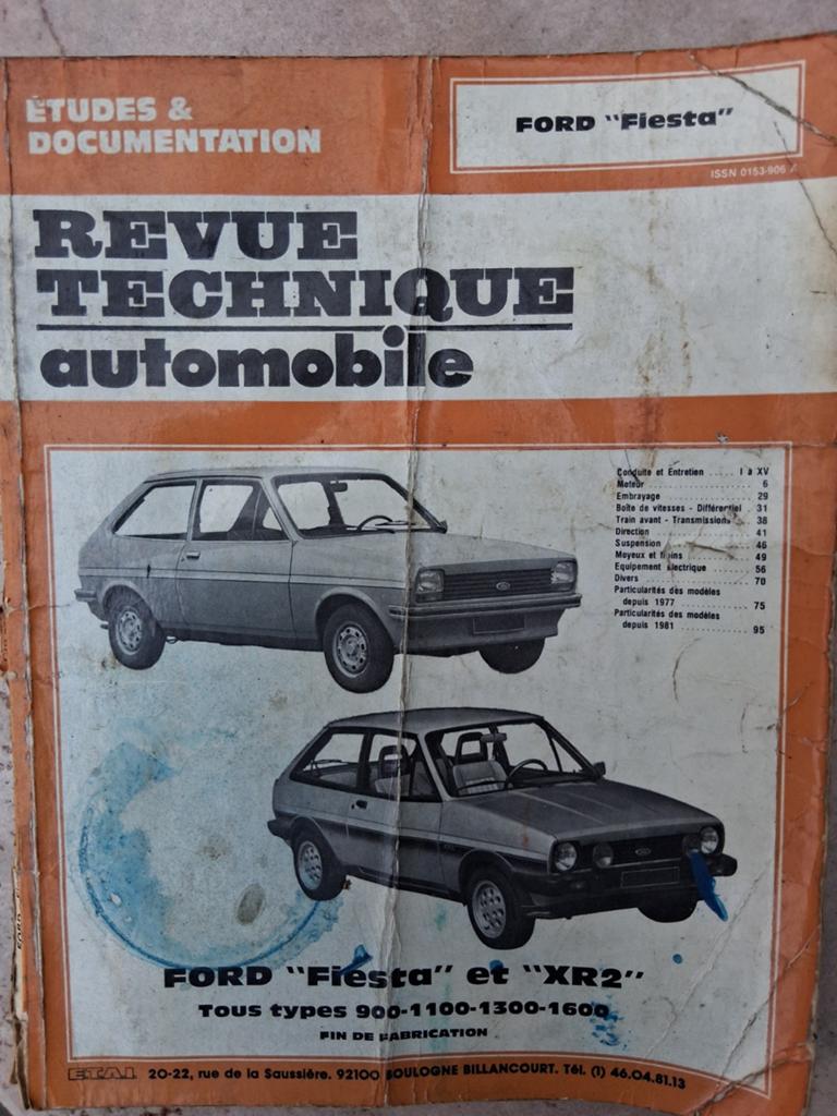 Revue technique Ford Fiesta, xr2..., Enlèvement ou Envoi