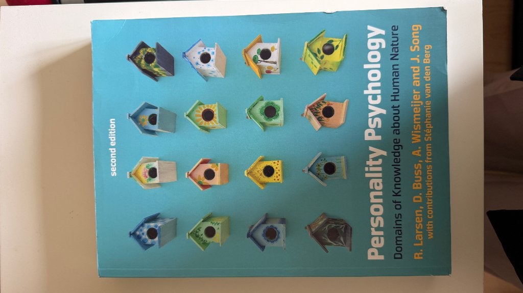 Boek persoonlijkheidspsychologie, Livres, Randy Larsen, Comme neuf, Psychologie de la personnalité, Enlèvement ou Envoi