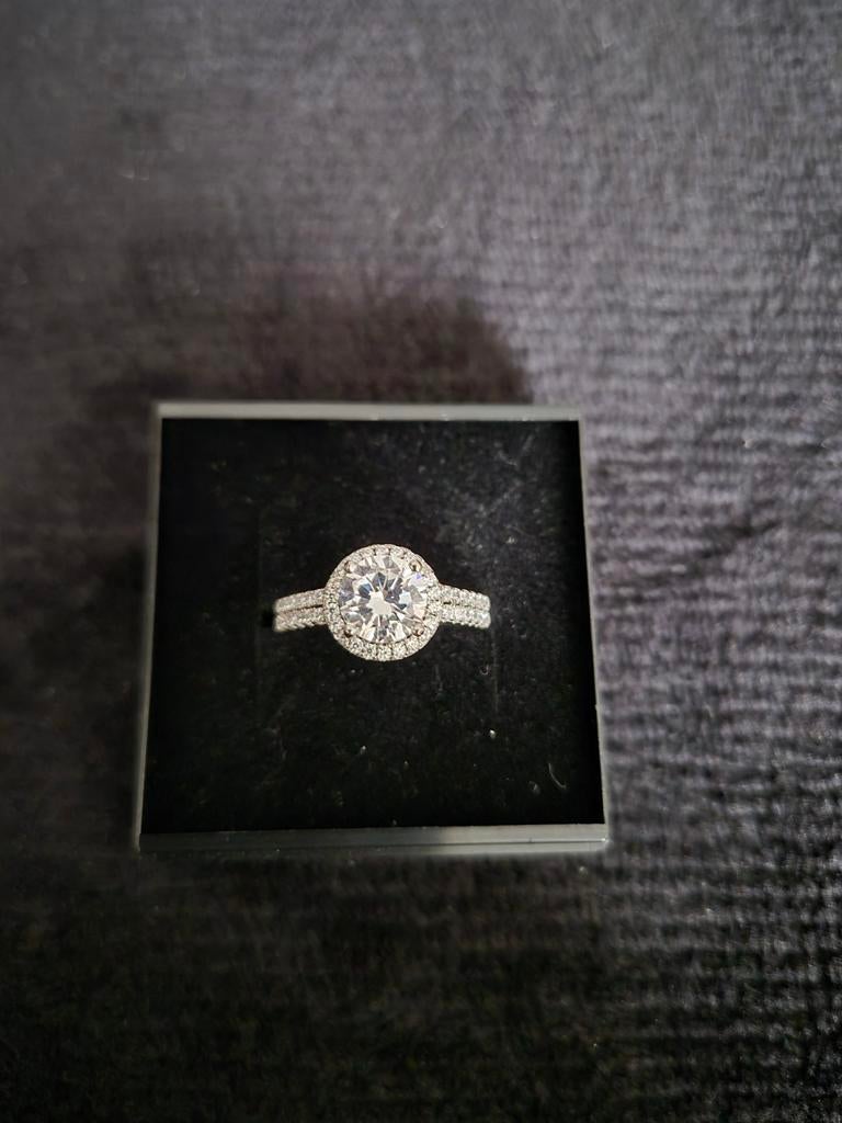 Nieuwe zilveren ring maat 54, Handtassen en Accessoires, Ringen, Nieuw, Ophalen of Verzenden, Dame, Zilver