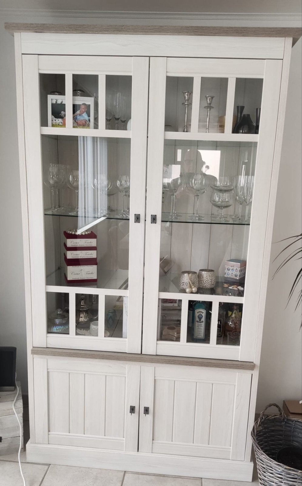 landelijk tv meubel + barkast
Tv meu, Huis en Inrichting, Ophalen, Glas