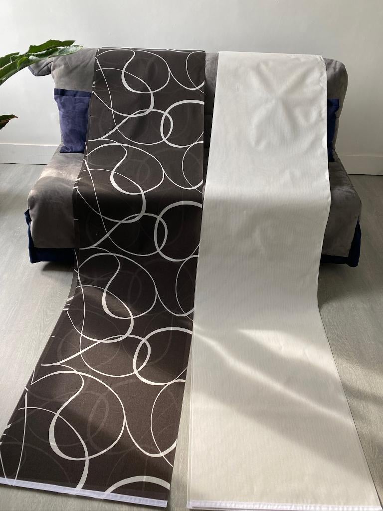 Prachtige Japanse paneelgordijnen, Huis en Inrichting, Ophalen, Bruin, 200 cm of meer, 50 tot 100 cm
