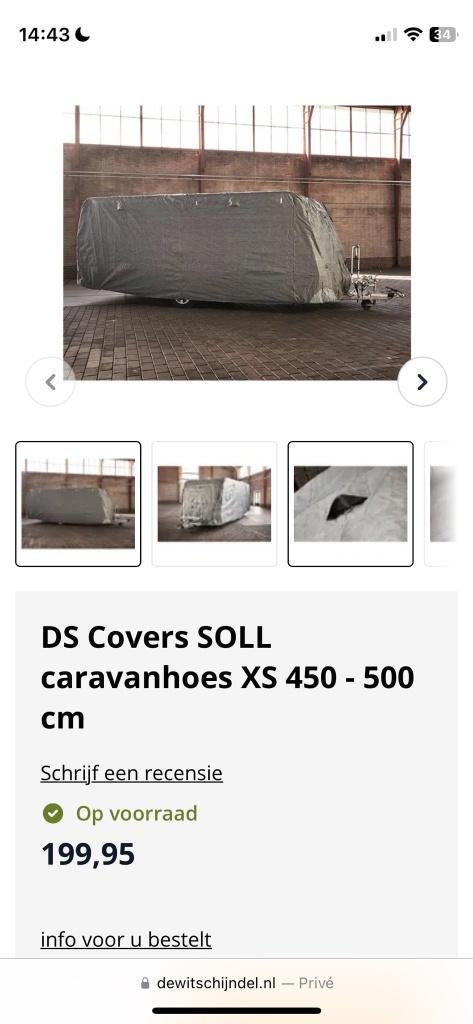 Caravanhoes DS Covers SOLL, Caravans en Kamperen, Ophalen of Verzenden, Nieuw