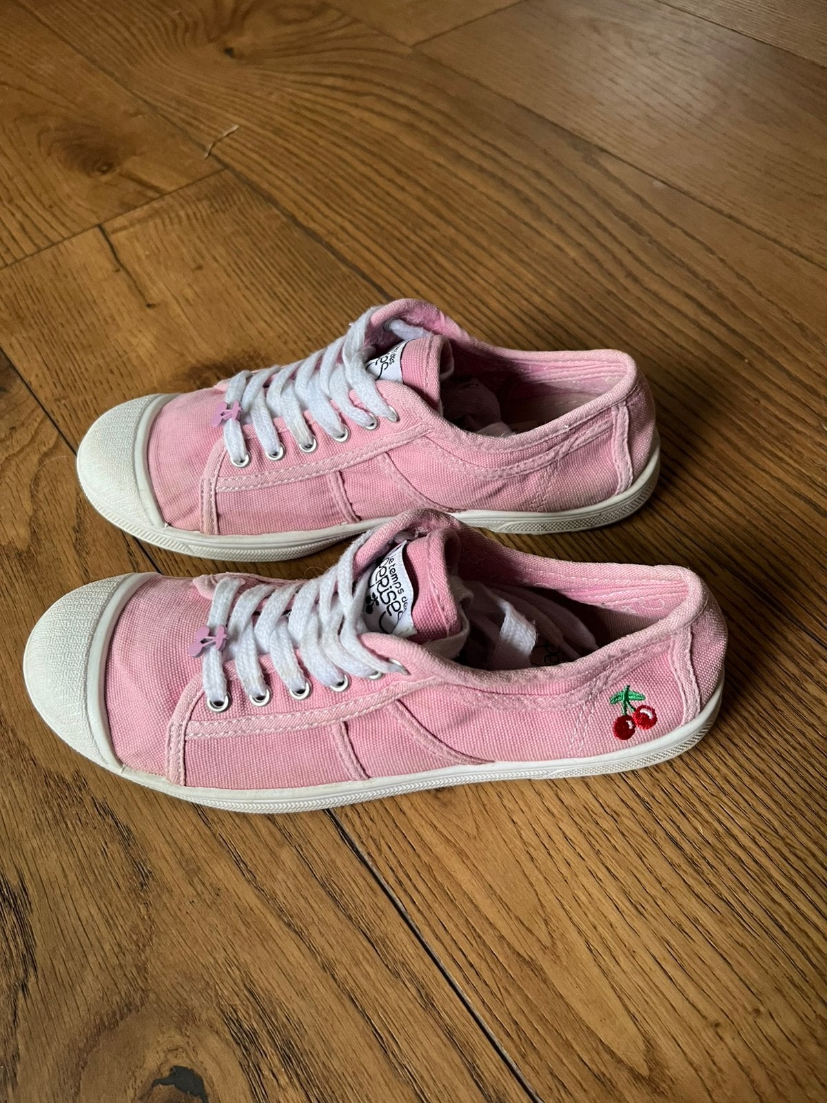 Tennis à lacet « le temps des cerises » rose, Ophalen, Gebruikt, Jongen of Meisje, Schoenen