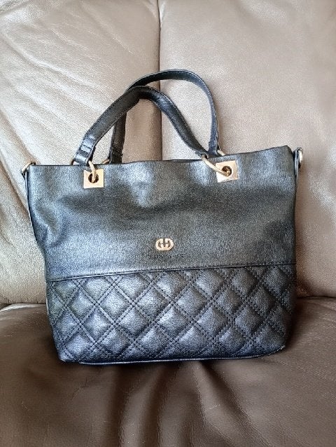 Sac à main en cuir - noir, Enlèvement, Utilisé, Noir, Sac à main