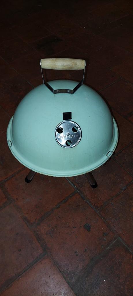 BBQ boule portable à charbon Ø 31cm en acier émaillé, Enlèvement, Utilisé, Avec accessoires