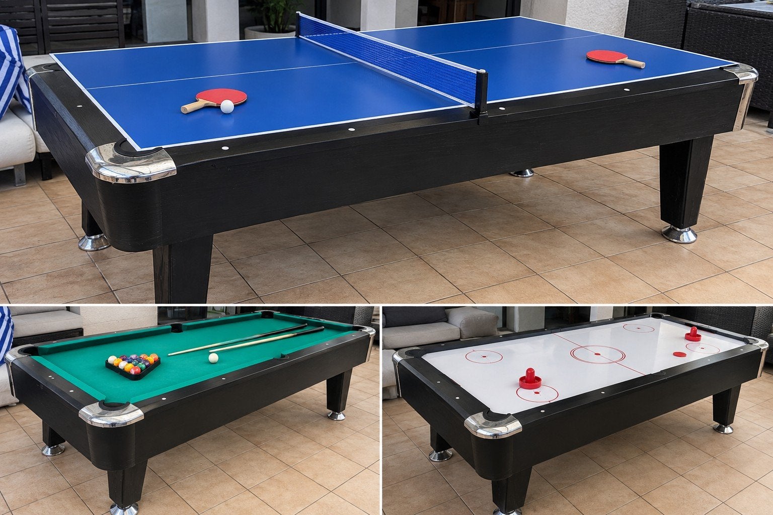 table de billard 3 en 1, Enlèvement, Utilisé, Table de billard