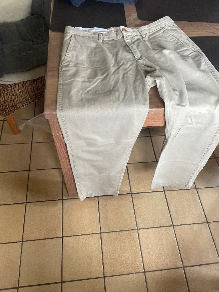 Heren broek, Enlèvement ou Envoi, Porté, Taille 48/50 (M), Beige