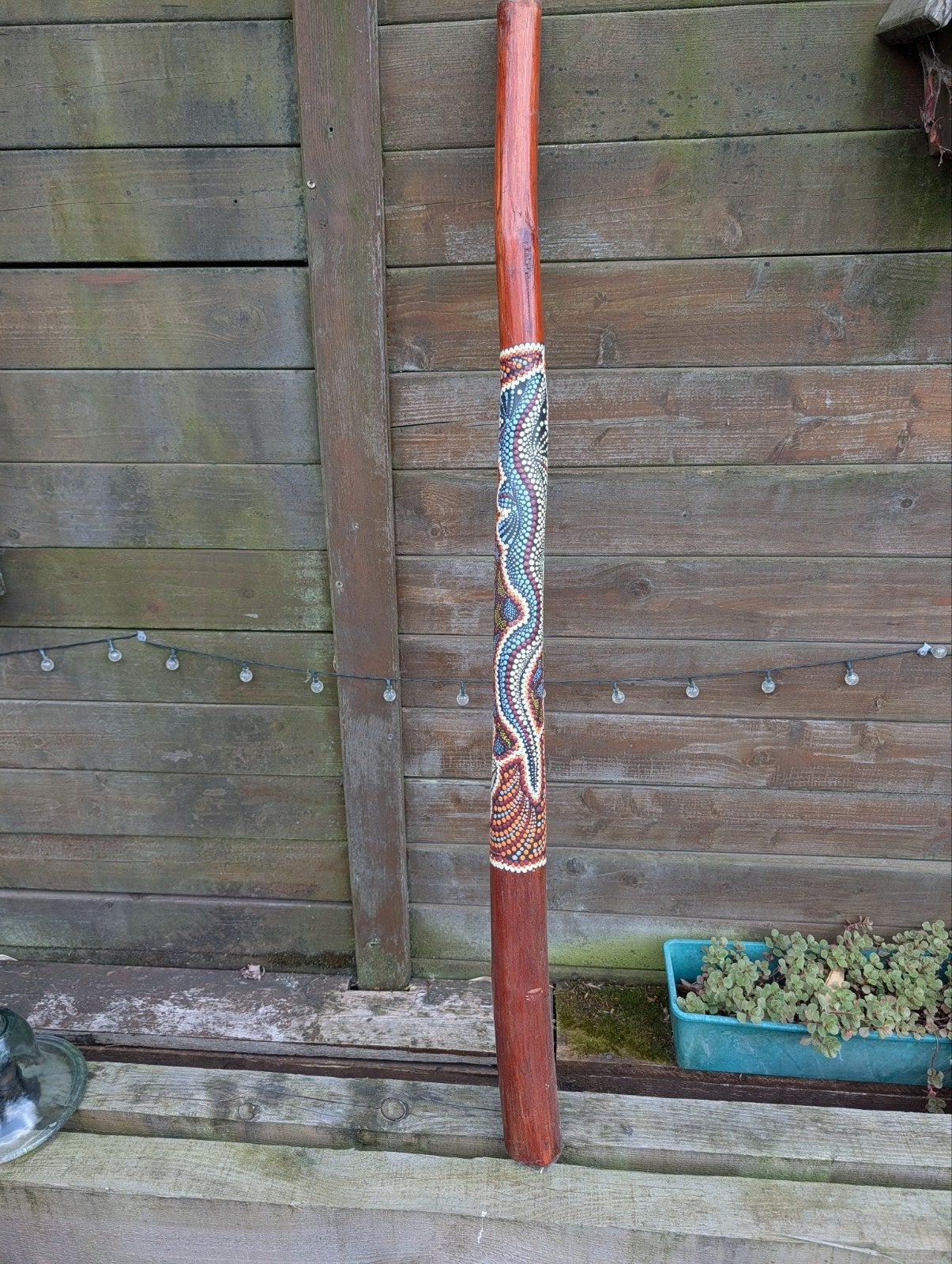 Houten didgeridoo, Ophalen