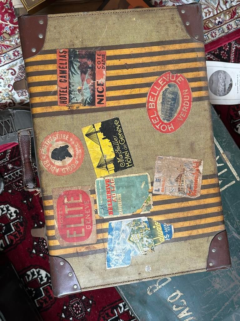 Vintage koffer 1950-1960, Antiek en Kunst, Ophalen
