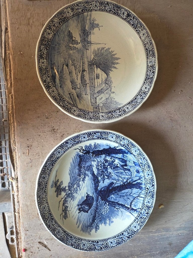 2 schalen boch 39cm, Antiek en Kunst, Antiek | Schalen, Ophalen
