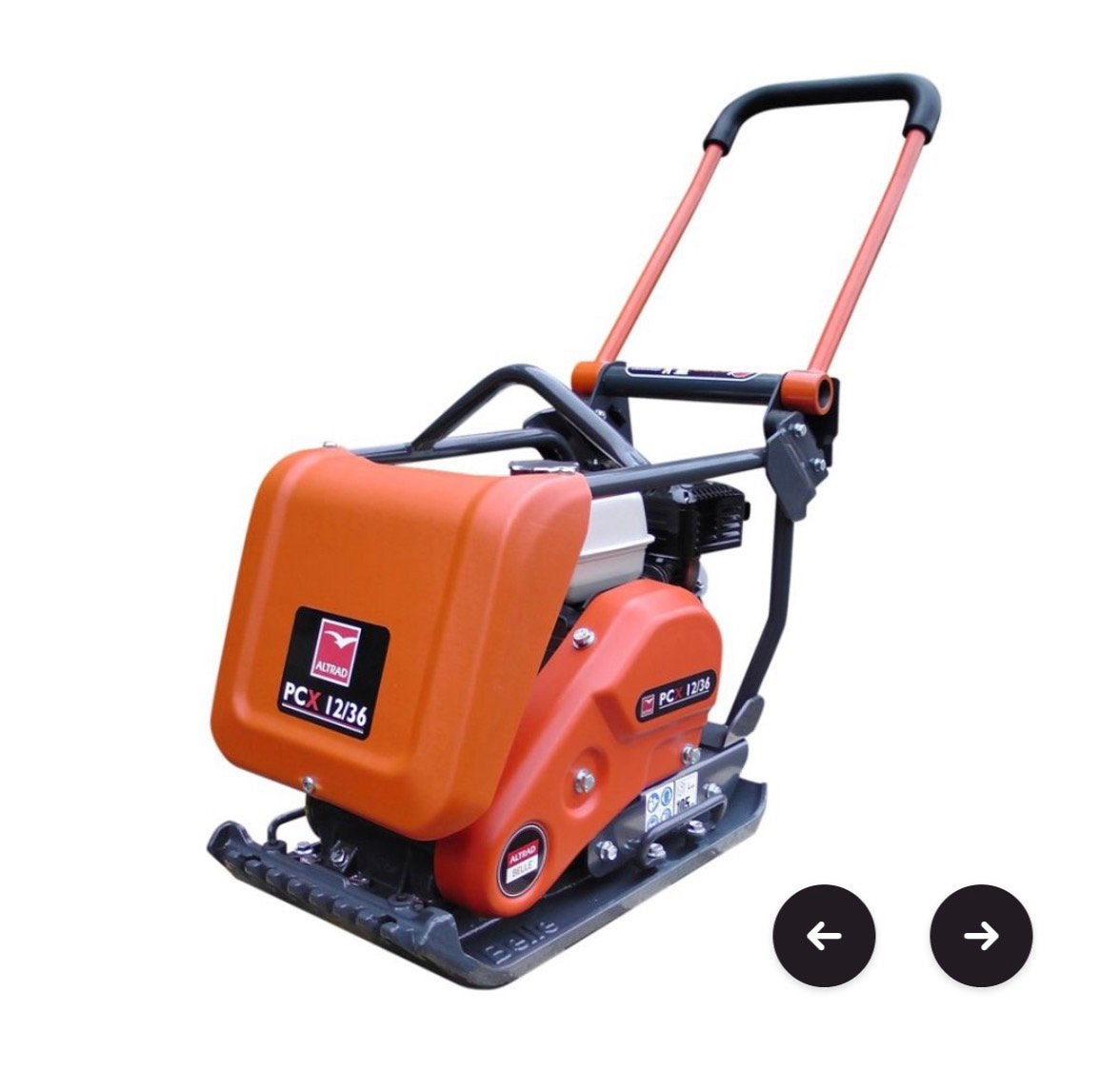 Altrad Belle pcx 12/36 trilplaat (incl wielen en 2x mat), Enlèvement, Comme neuf