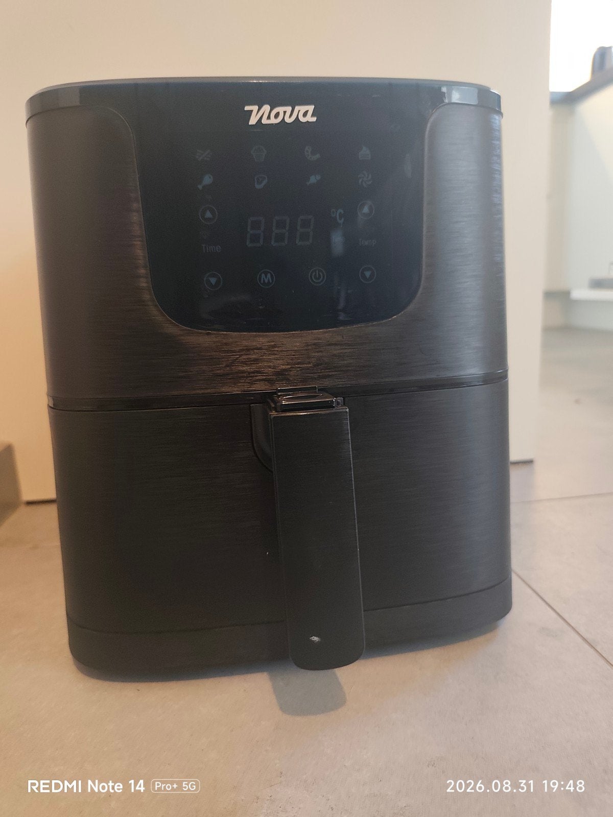 Nova airfryer 1700W 5,2l, Electroménager, Friteuses à air, Enlèvement, Comme neuf, Friteuse à air