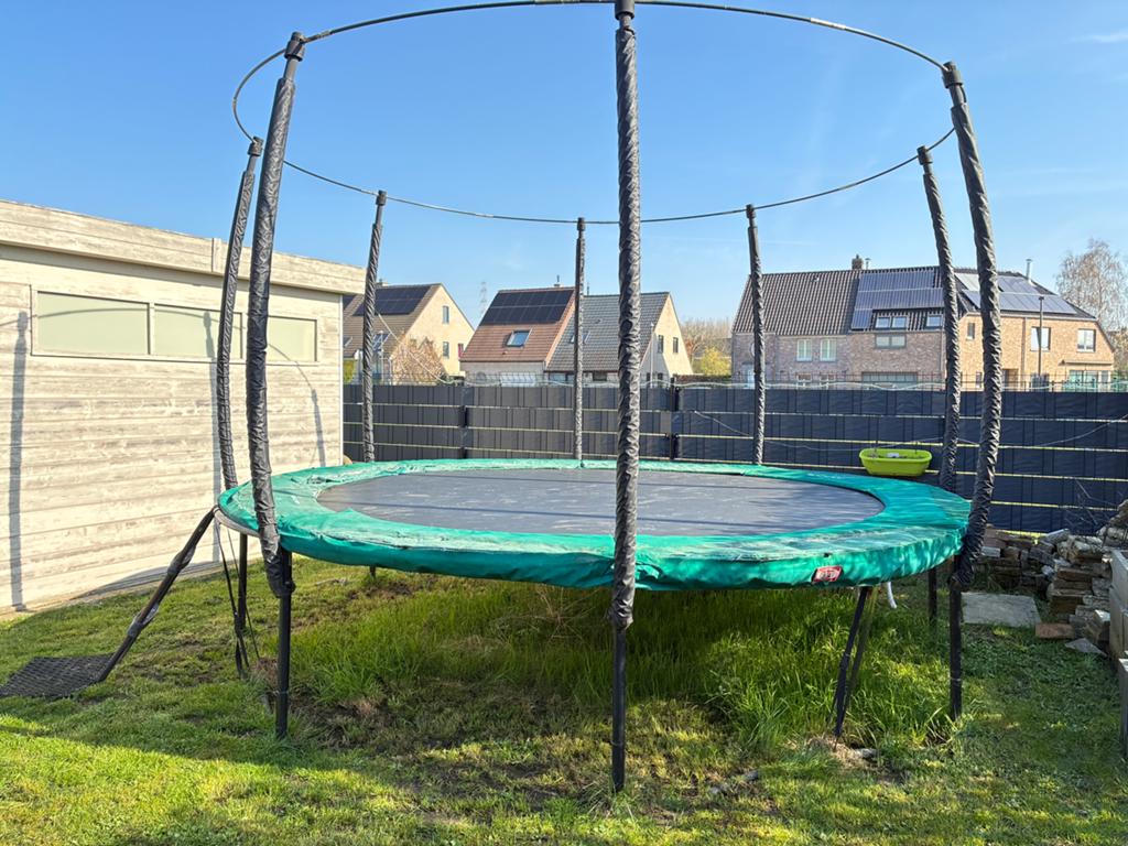 Trampoline Berg 380 cm, Kinderen en Baby's, Speelgoed | Buiten | Trampolines, Ophalen, Gebruikt