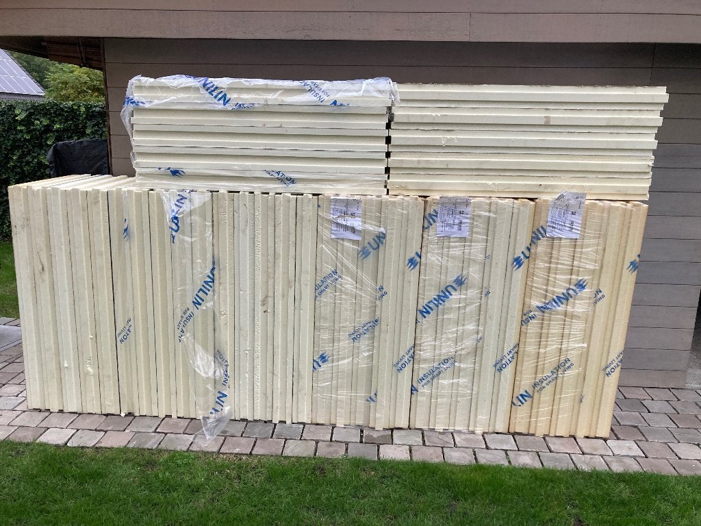 ISOLATIE UNILIN U-THERM WALL DIKTE 10 CM 8 PAKKEN, Bricolage & Construction, 15 m² ou plus, 8 à 12 cm, Comme neuf, Enlèvement